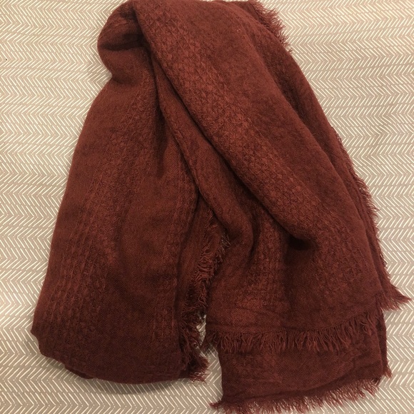 Accessories - Maroon Blanket Scarf